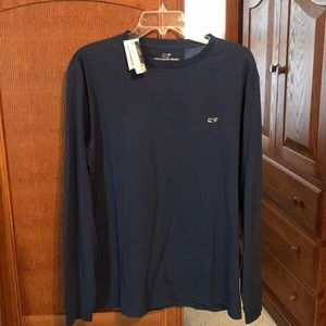 Vineyard vines navy long sleeve tee